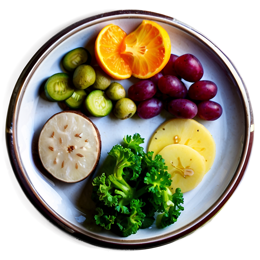 Organic Food Plate Png 38