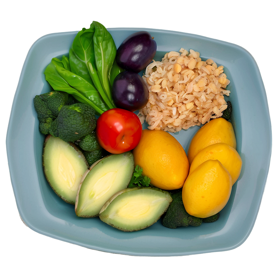 Organic Food Plate Png Lbp