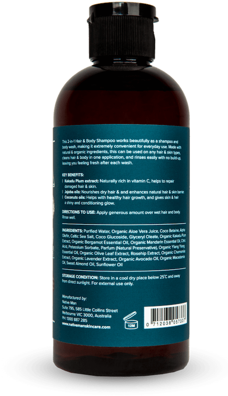 Natural Citrus Hair Body Shampoo - Bottle, HD Png Download PNG with transparent background