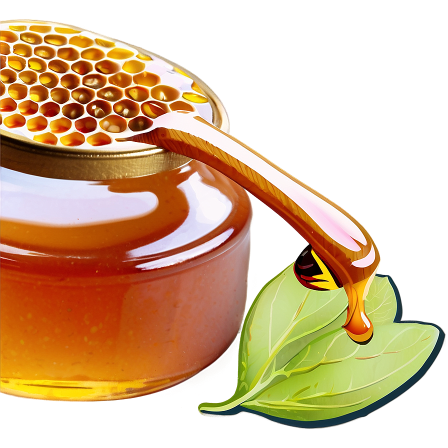 Organic Honey Jar PNG 05242024 PNG with transparent background
