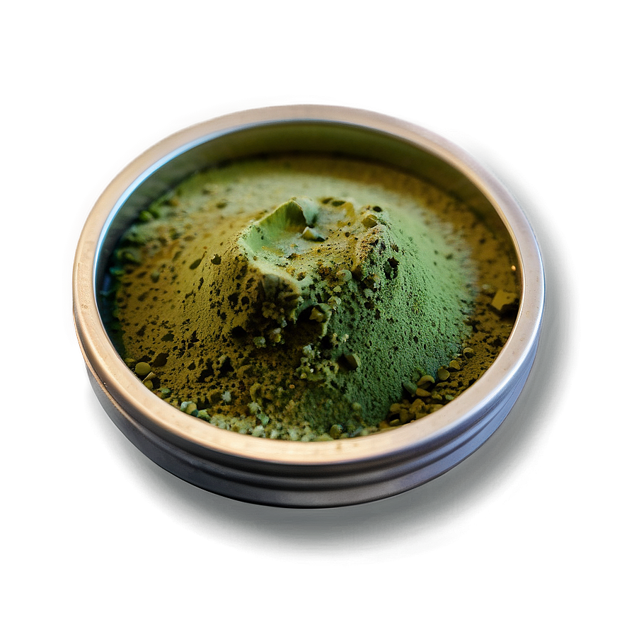 Organic Matcha Powder Tin PNG 06252024 PNG with transparent background