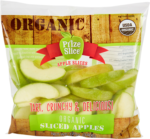 Organic Prize Slice Apple Slices Packaging