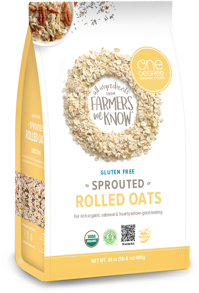 Organic Sprouted Rolled Oats Package