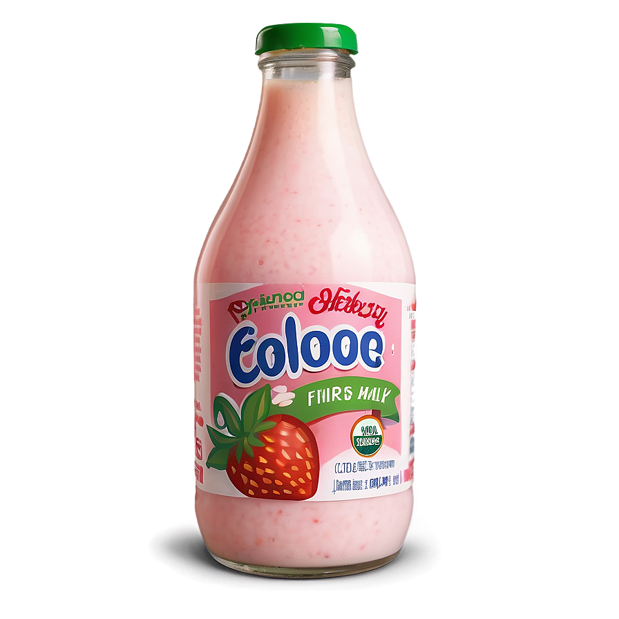 Organic Strawberry Milk Png Lhw45