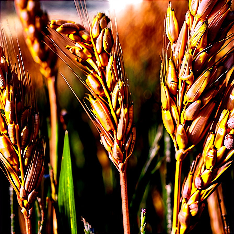 Organic Wheat Field Close-up Png 06252024