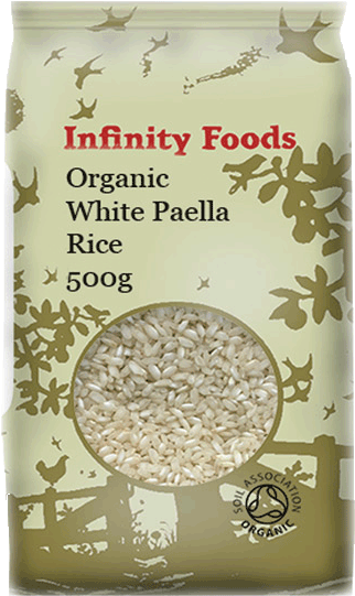 Organic White Paella Rice Packaging