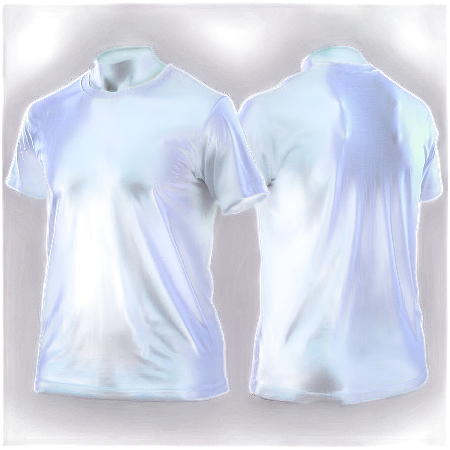 Organic White T-shirt Png 6