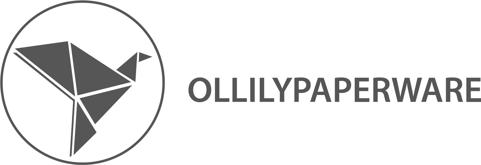 Origami bird logo ollily paperware PNG image with a transparent background, free high-resolution download