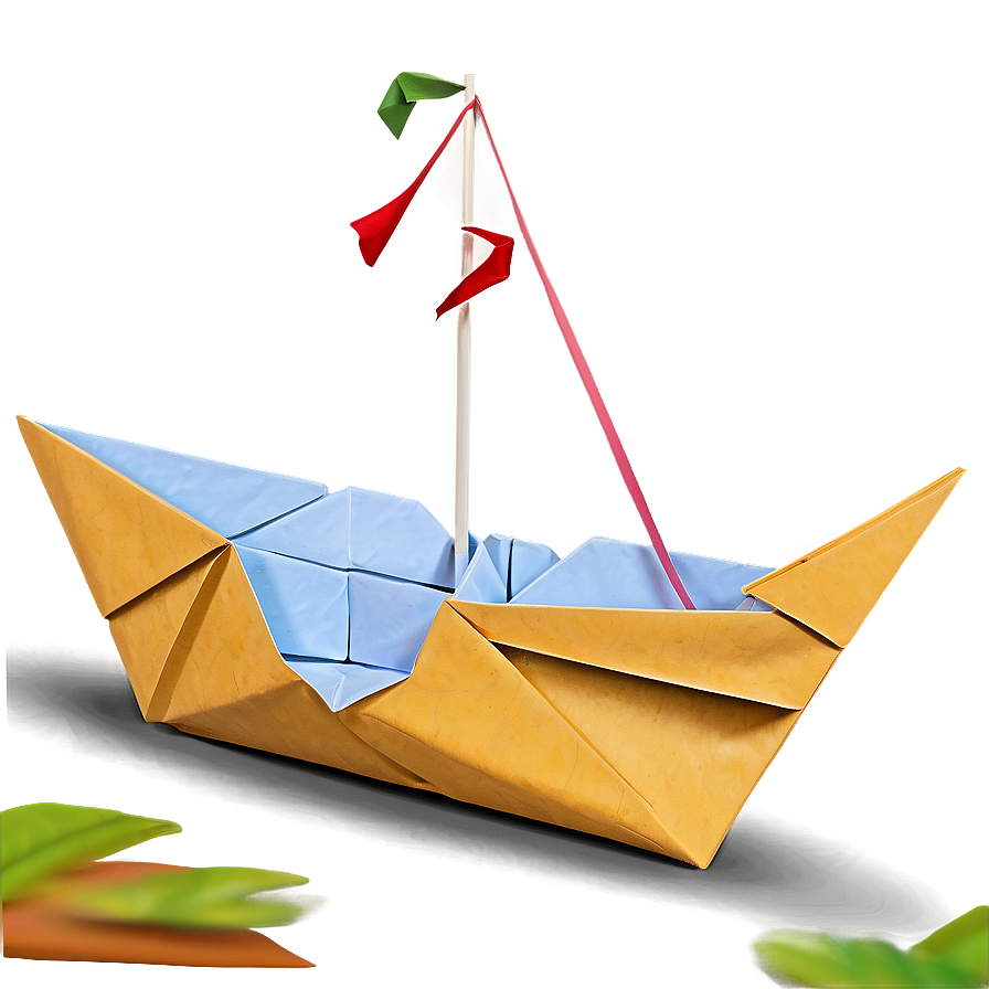 Origami Boat Instruction Png Ygj