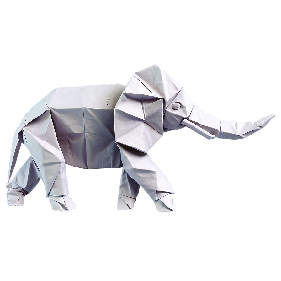 Origami Elephant Figure Png Mqh