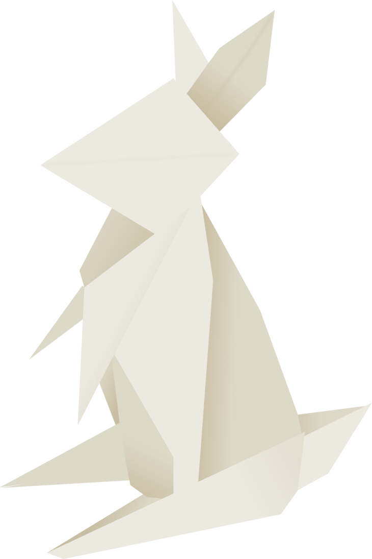Vector Rabbit Origami Picture Library - Origami, HD Png Download PNG image with a transparent background, free high-resolution download