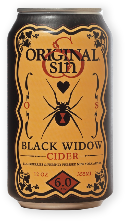 Original Sin Black Widow Cider Can