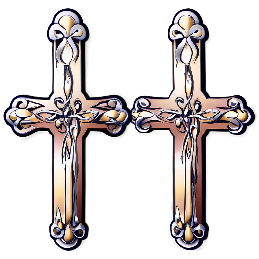 Ornamental Cross Outline Png 57