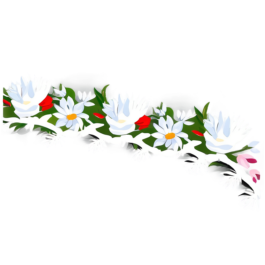 Ornamental Flower Border Png Ldn