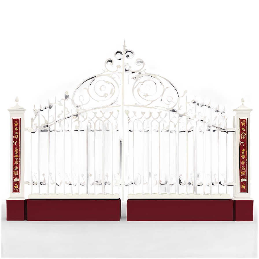 Ornamental Steel Gate Png 05242024