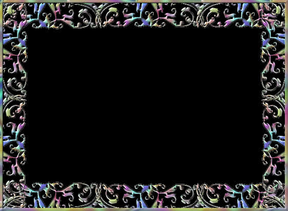 Ornate Black Photo Frame