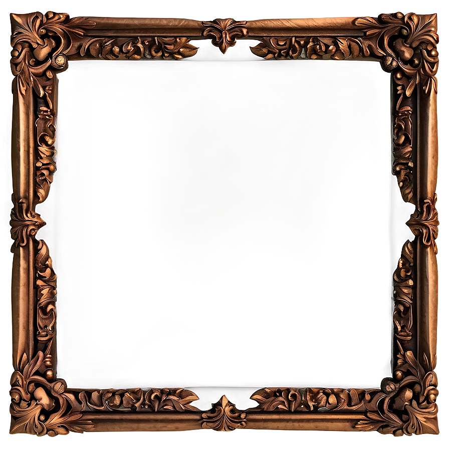 Ornate Bronze Frame PNG 54 PNG with transparent background