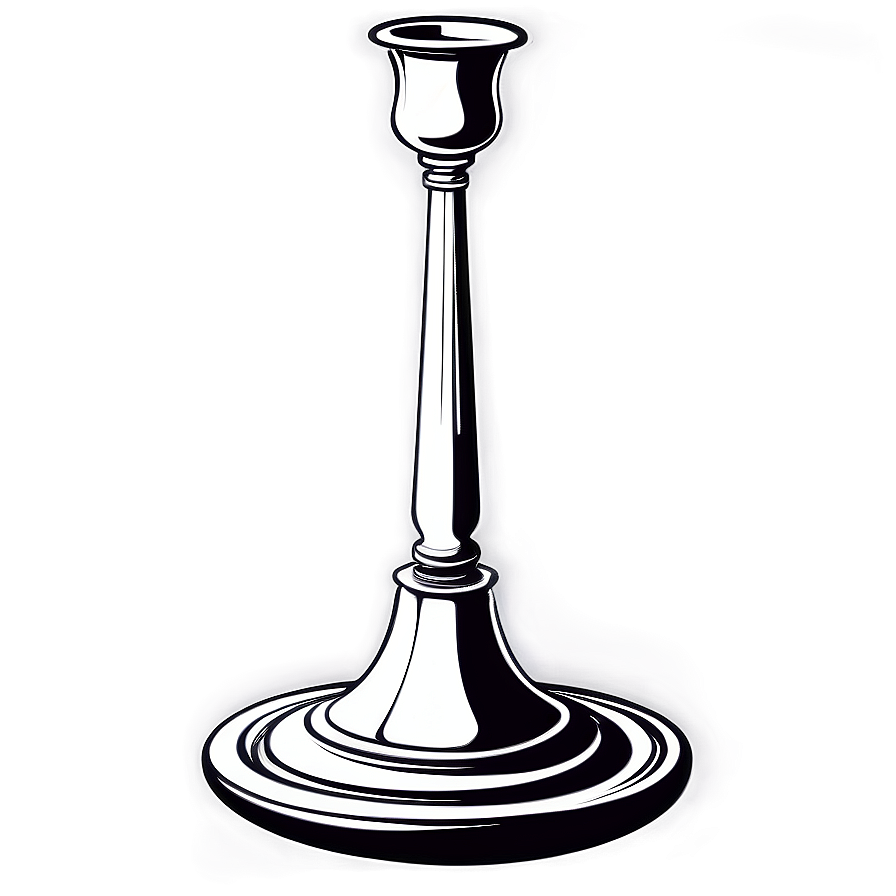 Ornate Candlestick Drawing Png 06262024