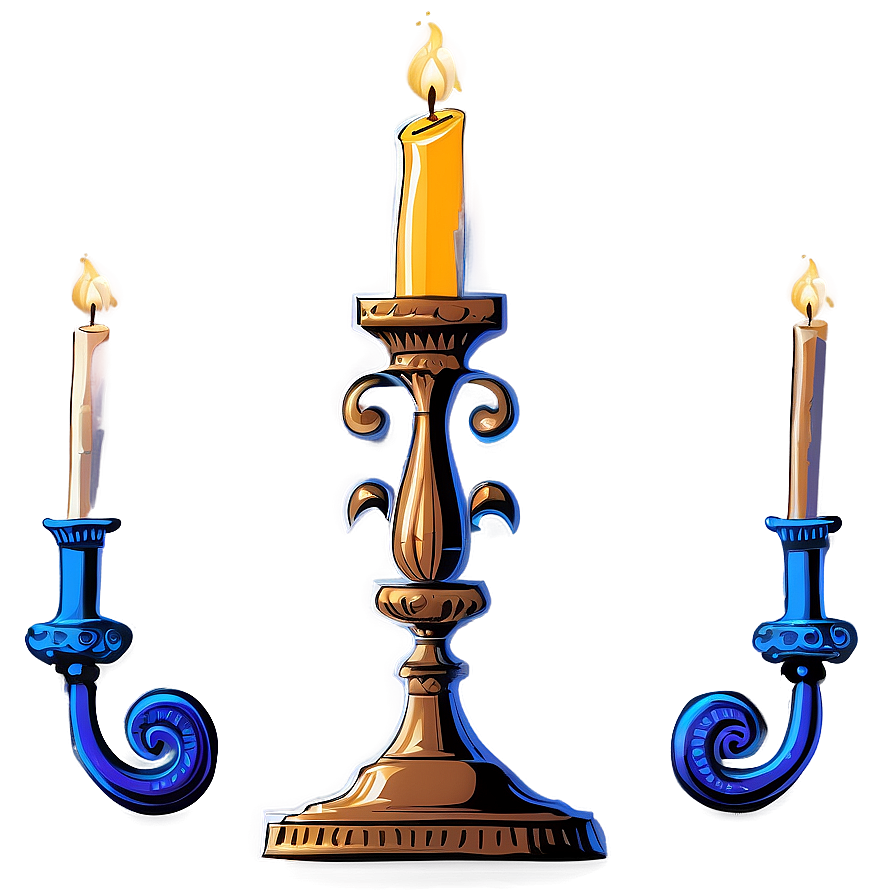 Ornate Candlestick Drawing Png 06262024