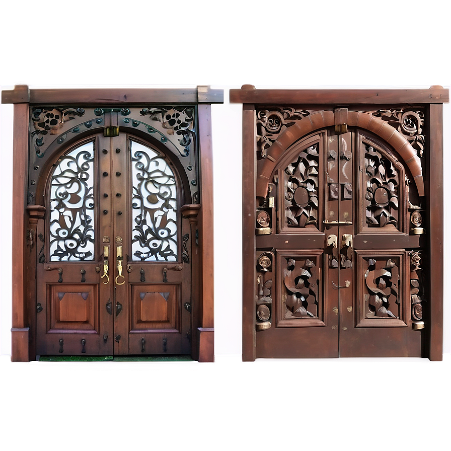 Ornate Carved Door Png Eka