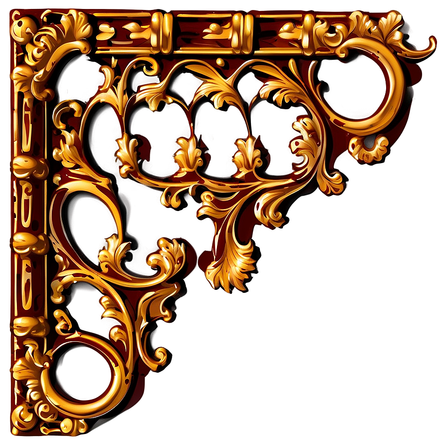 Ornate Corner Piece Png Xec