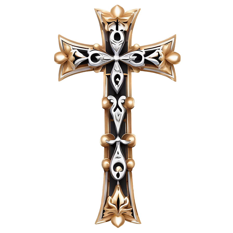 Ornate Cross Pattern Png Jrk70