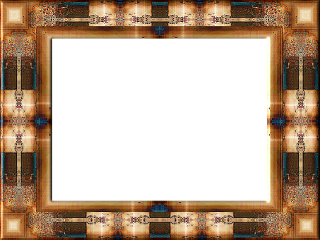 Ornate Digital Frame Design PNG with transparent background