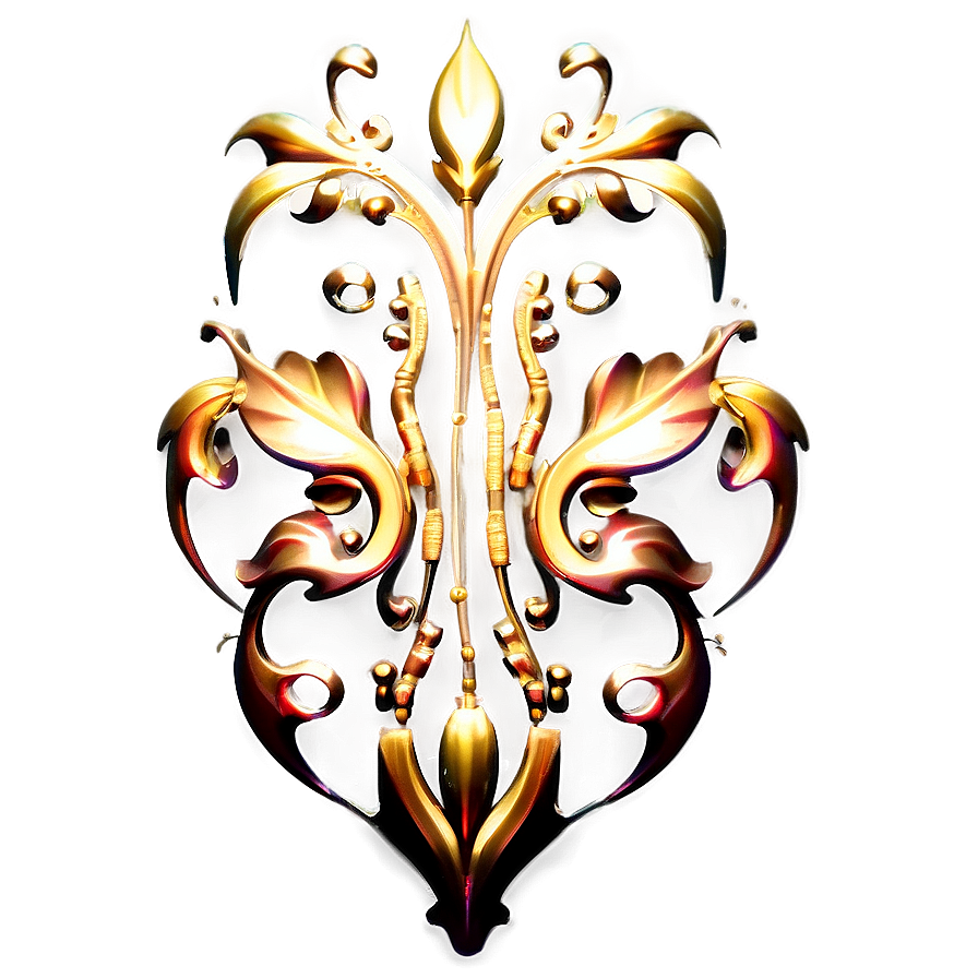 Ornate Filigree Decoration Png Xnv78