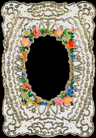 Ornate Floral Photo Frame