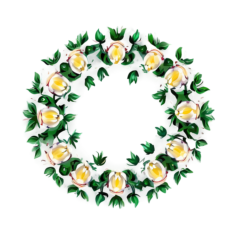 Ornate Flower Circle Png 4