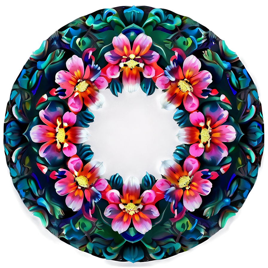 Ornate Flower Circle Png Web12