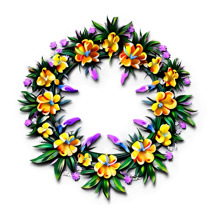 Ornate Flower Circle Png Xqg