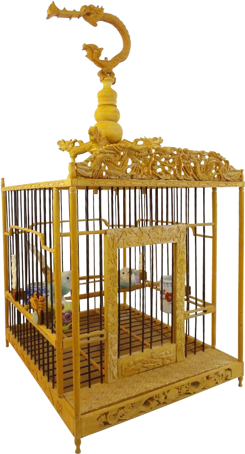 Ornate Golden Birdcage