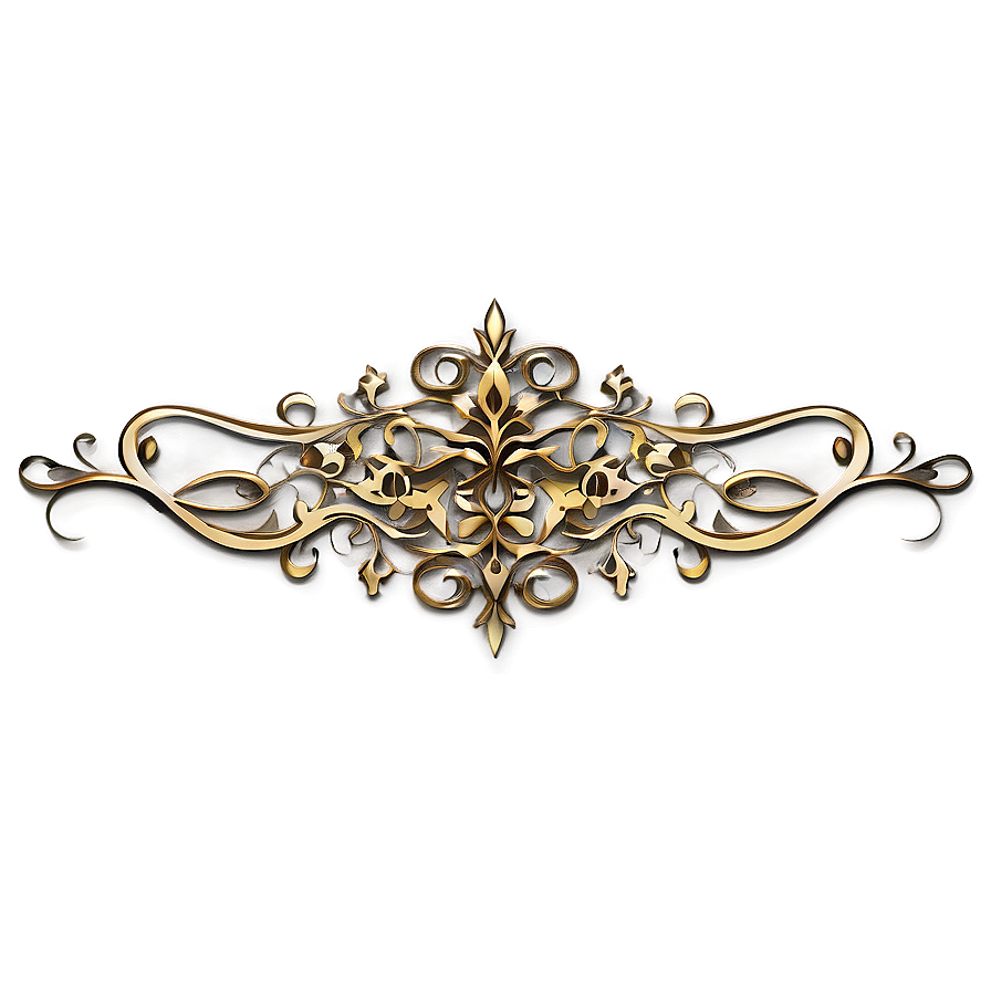 Ornate Golden Flourish Vector