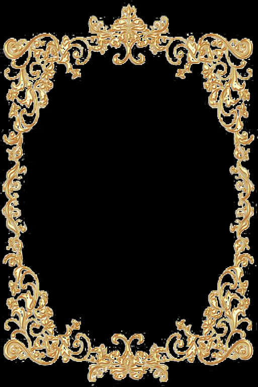 Ornate Golden Frame Design