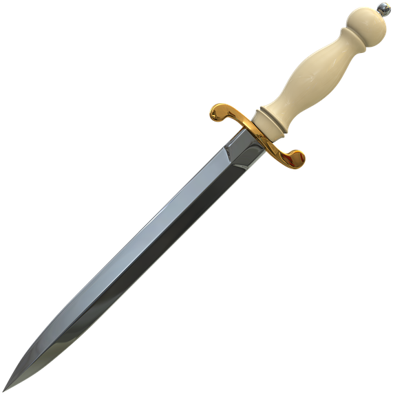 Ornate Golden Hilt Dagger