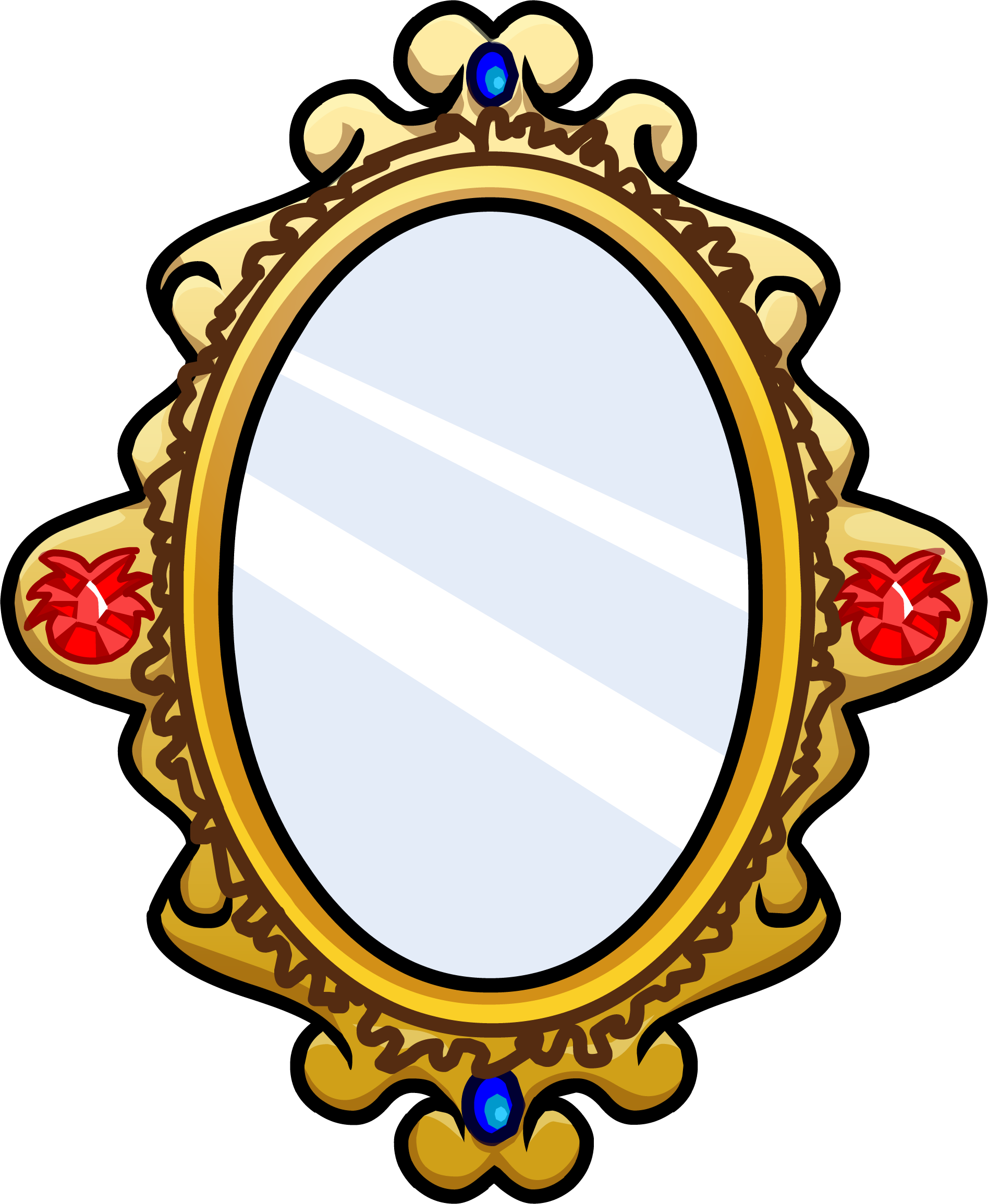 Ornate Golden Mirror Clipart