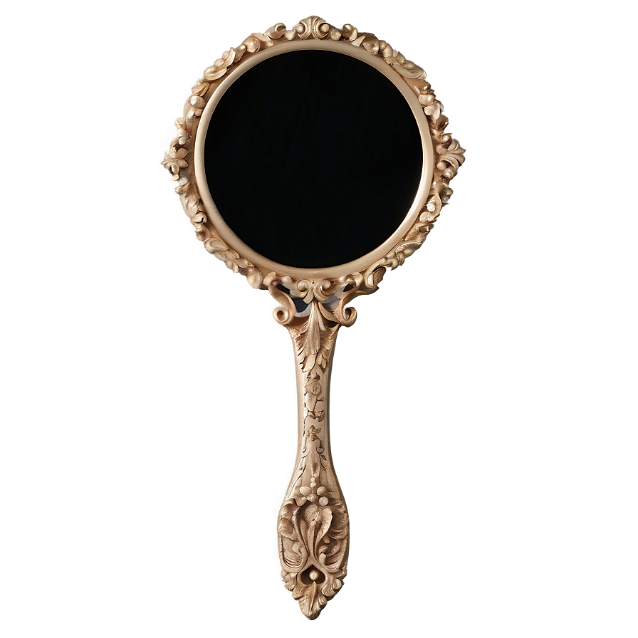 Ornate Hand Mirror PNG 06212024 PNG image with a transparent background, free high-resolution download