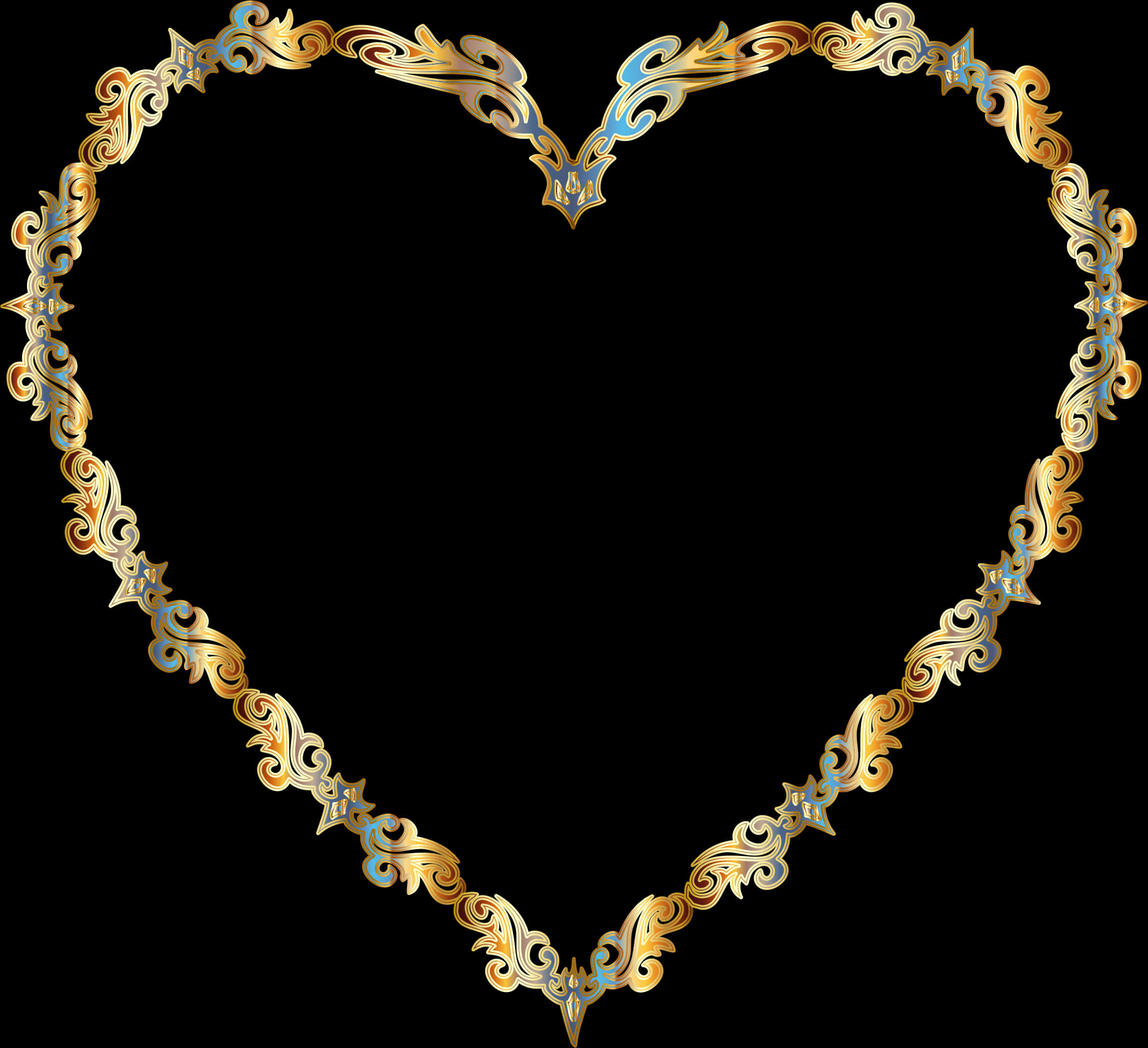 Ornate Heart Frame Design