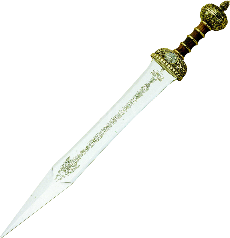 Knightly Sword Ancient Rome Gladius Spatha - Gladius For Gladiator, HD Png Download PNG with transparent background