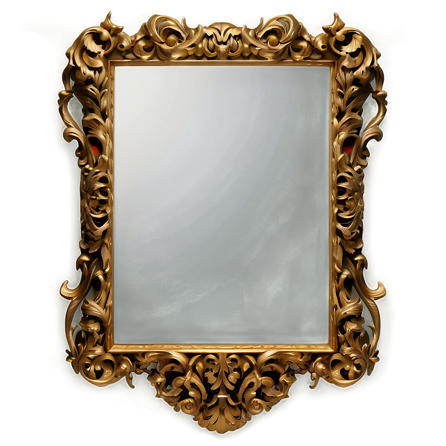Ornate Mirror Frame PNG 06212024 PNG image with a transparent background, free high-resolution download