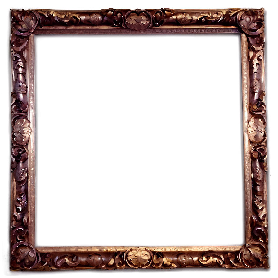 Ornate Photo Frame PNG 14 PNG image with a transparent background, free high-resolution download