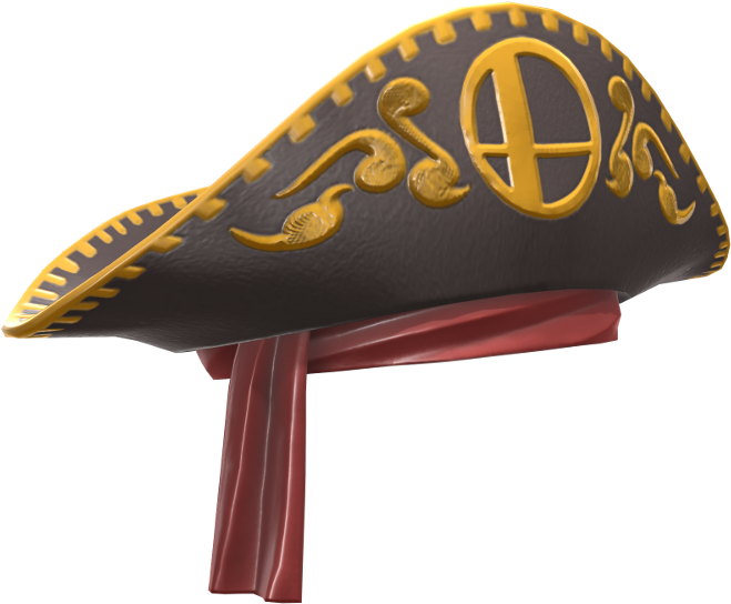 Ornate Pirate Hat3 D Render