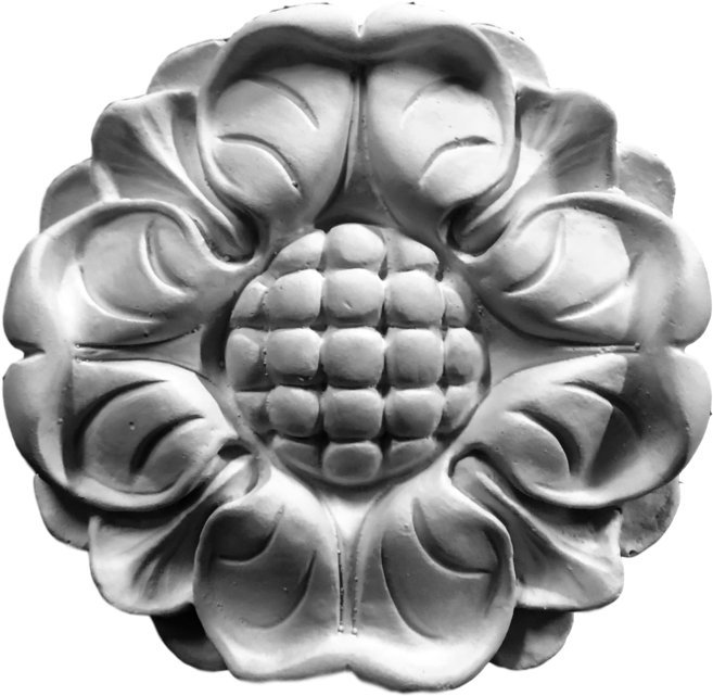 Plaster Sunflower Rosette Roman 4 3/4 - Circle, HD Png Download PNG with transparent background