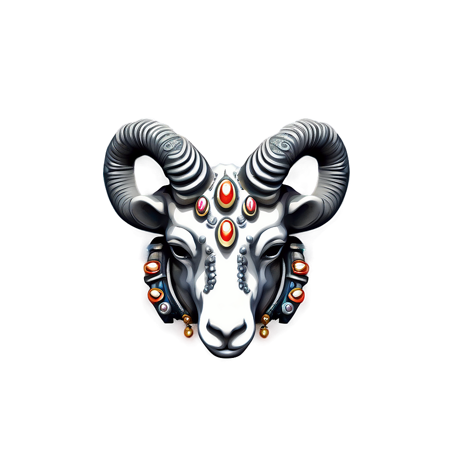 Ornate Ram Head Jewelry Png Ben23