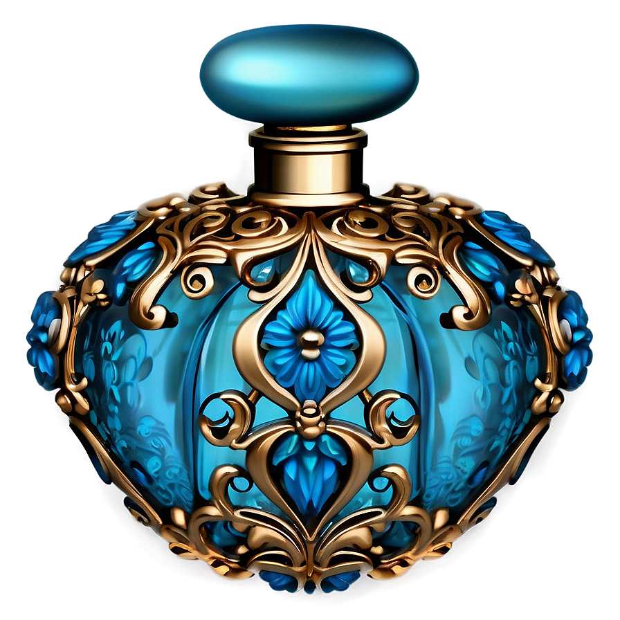 Ornate Victorian Perfume Bottle Png Bnh96