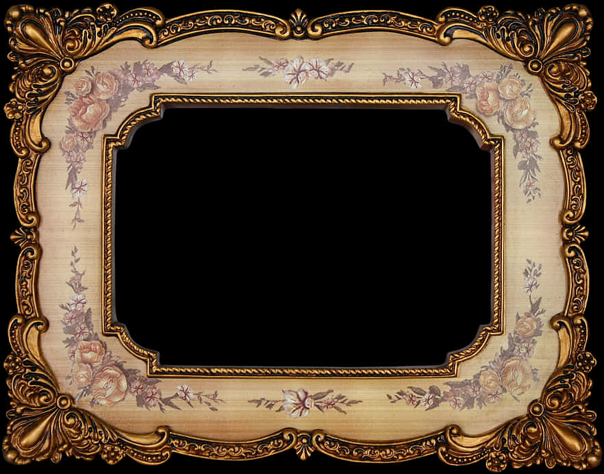 Ornate Vintage Floral Frame