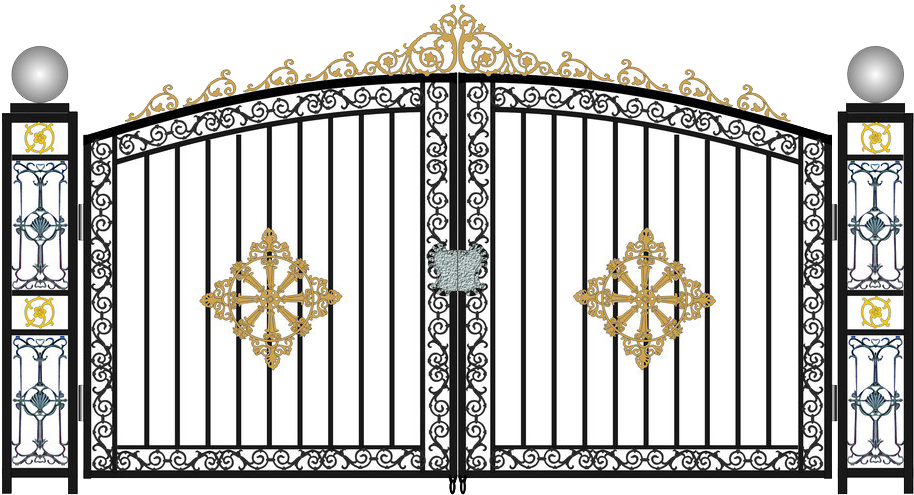 Metal Gate Png - Iron Gate Png, Transparent Png PNG with transparent background