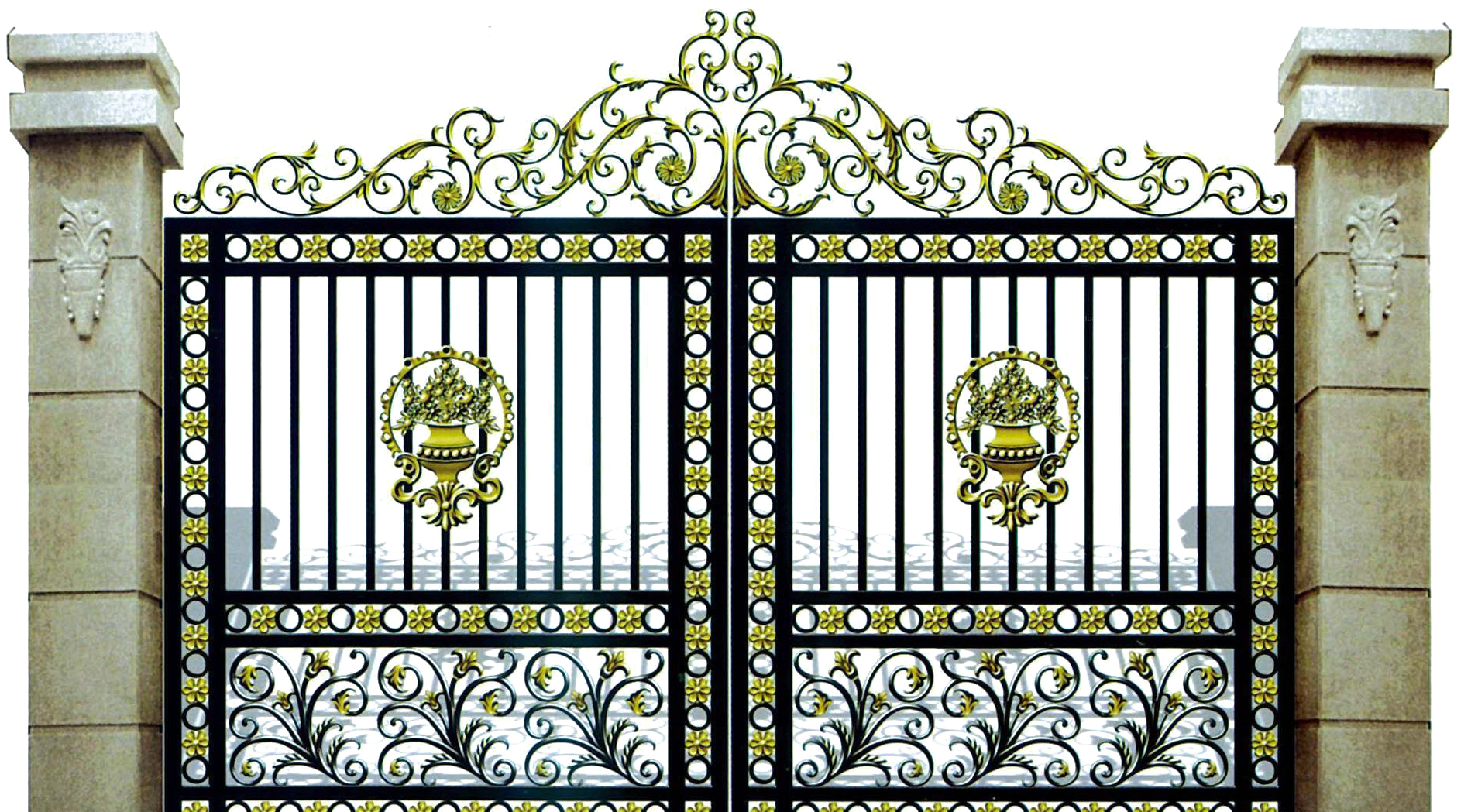 Metal Gate Png - Gate Wrought Iron, Transparent Png PNG with transparent background