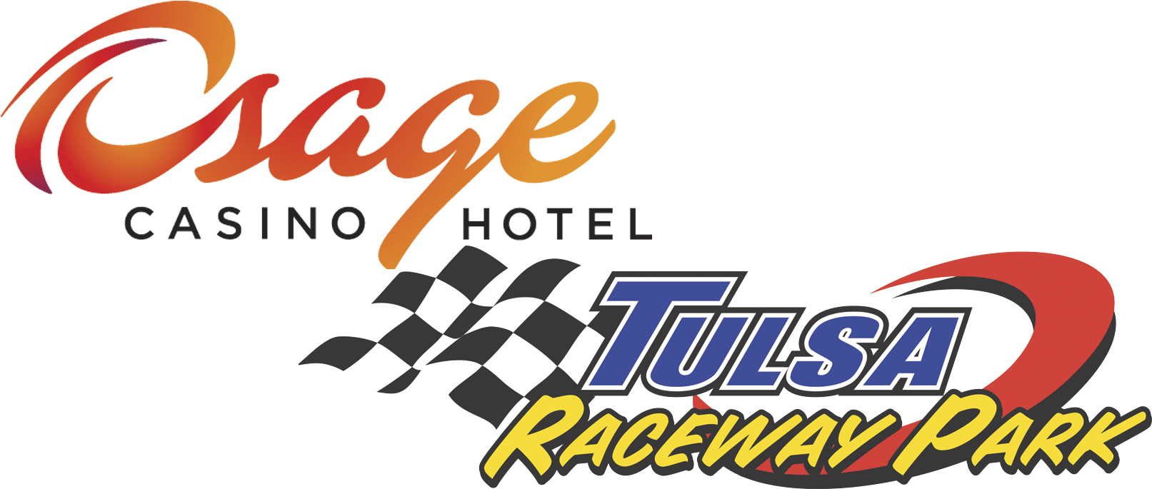 Osage Casino Hotel Tulsa Raceway Park Logo PNG with transparent background
